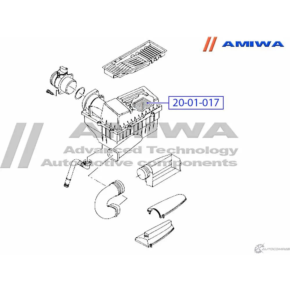 Воздушный фильтр microfix AMIWA VAV8T3 Q 20-01-017 1422491318 PMQ46QJ изображение 1