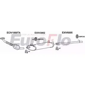 Система выпуска ОГ EUROFLO IVDAI28D 7029F 4364542 Z7VXV6Q 4O C0AN изображение 0