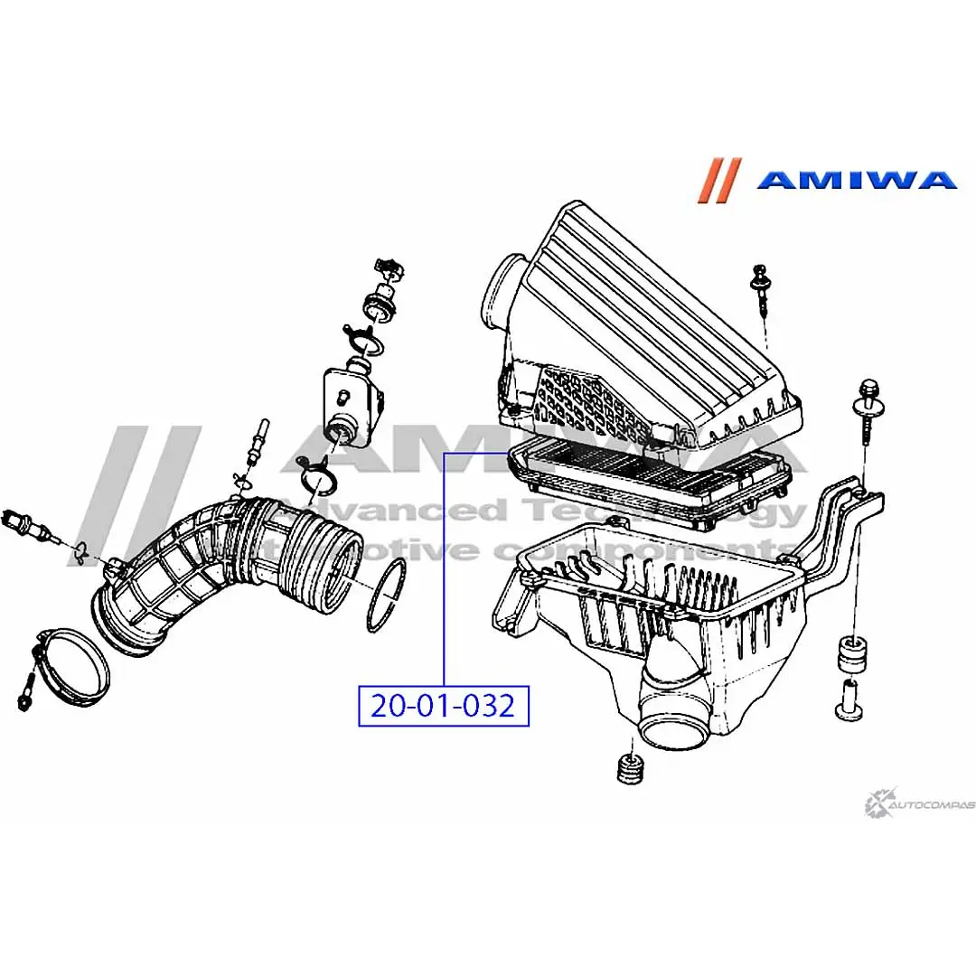 Воздушный фильтр microfix AMIWA 20-01-032 JI7B5 1422491338 4GS9 N изображение 1
