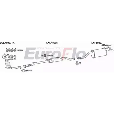 Система выпуска ОГ EUROFLO LZTOJ8U LAYPS12 0106LHD JN4 UA 4364995 изображение 0