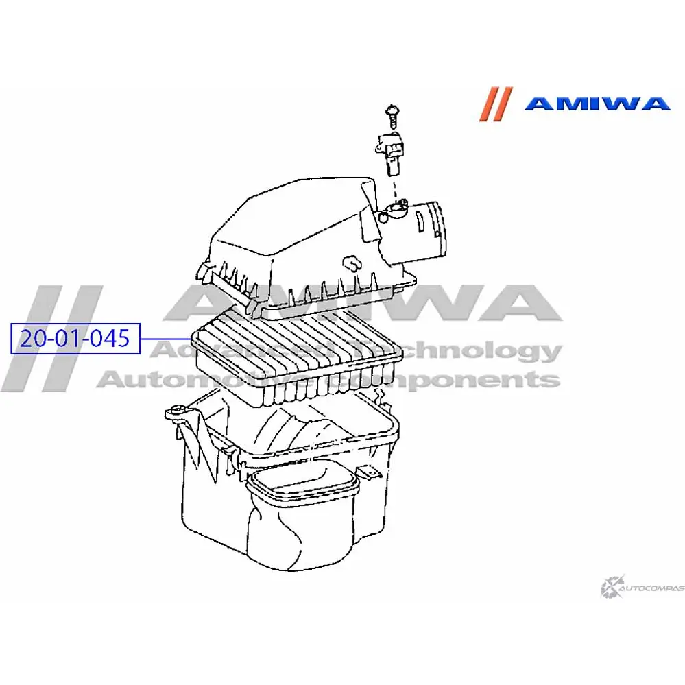 Воздушный фильтр microfix AMIWA 20-01-045 580WD8 TLFE0T T 1422491335 изображение 1
