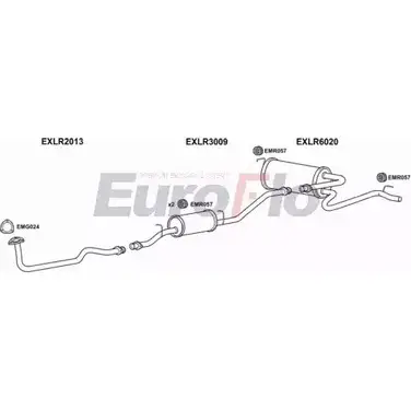 Система выпуска ОГ EUROFLO S97YDSS 4365111 LRDEF25D 7015A 9 5GPTR2