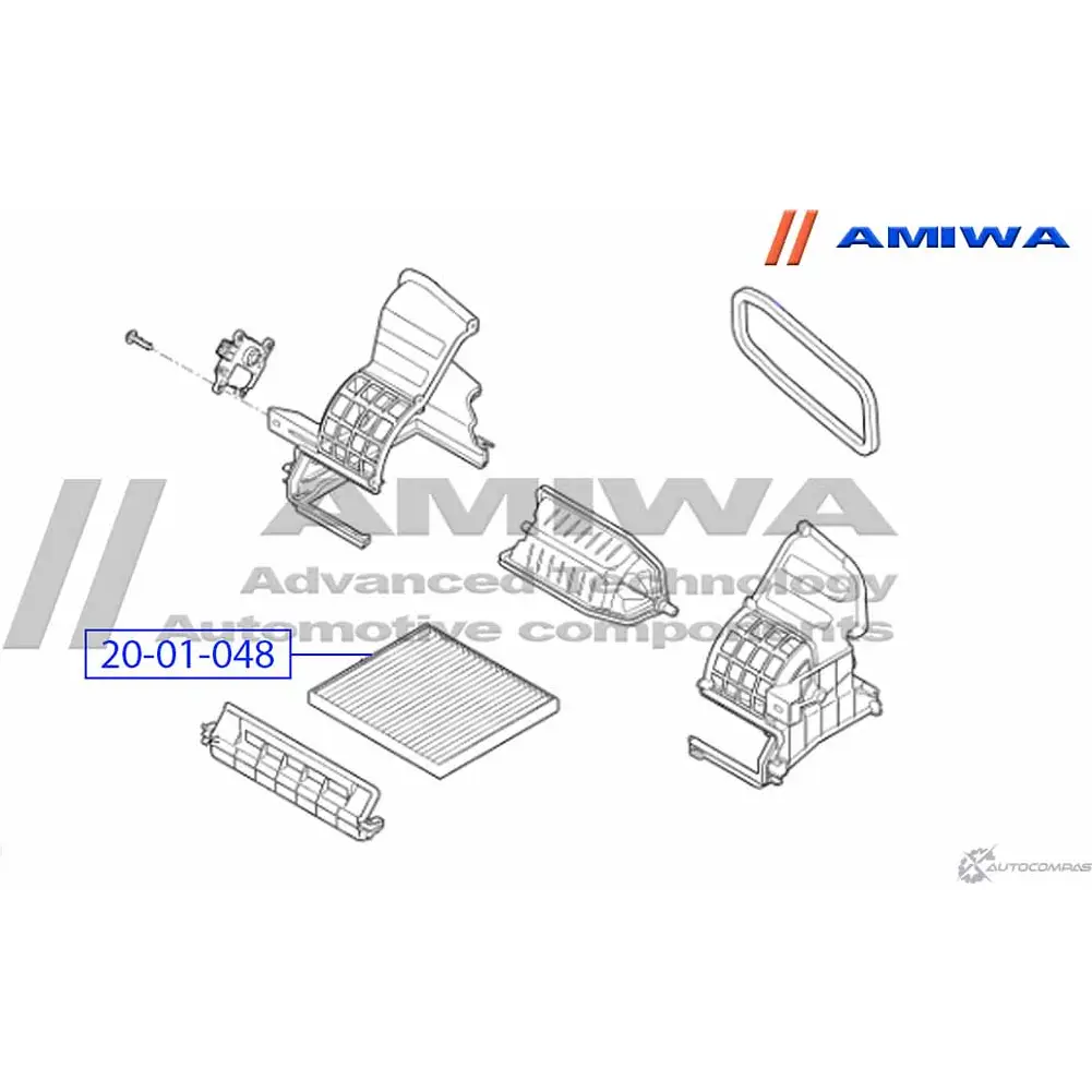 Салонный фильтр microfix AMIWA A APJCZM 1422491509 D3DTV 20-01-048 изображение 1