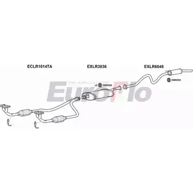 Система выпуска ОГ EUROFLO B1L2C LRDIS40 3004B 6FSSN HF 4365154 изображение 0