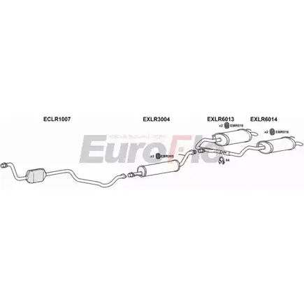 Система выпуска ОГ EUROFLO LRRAN25D 3011E 5UVNF P H6TPC 4365181 изображение 0
