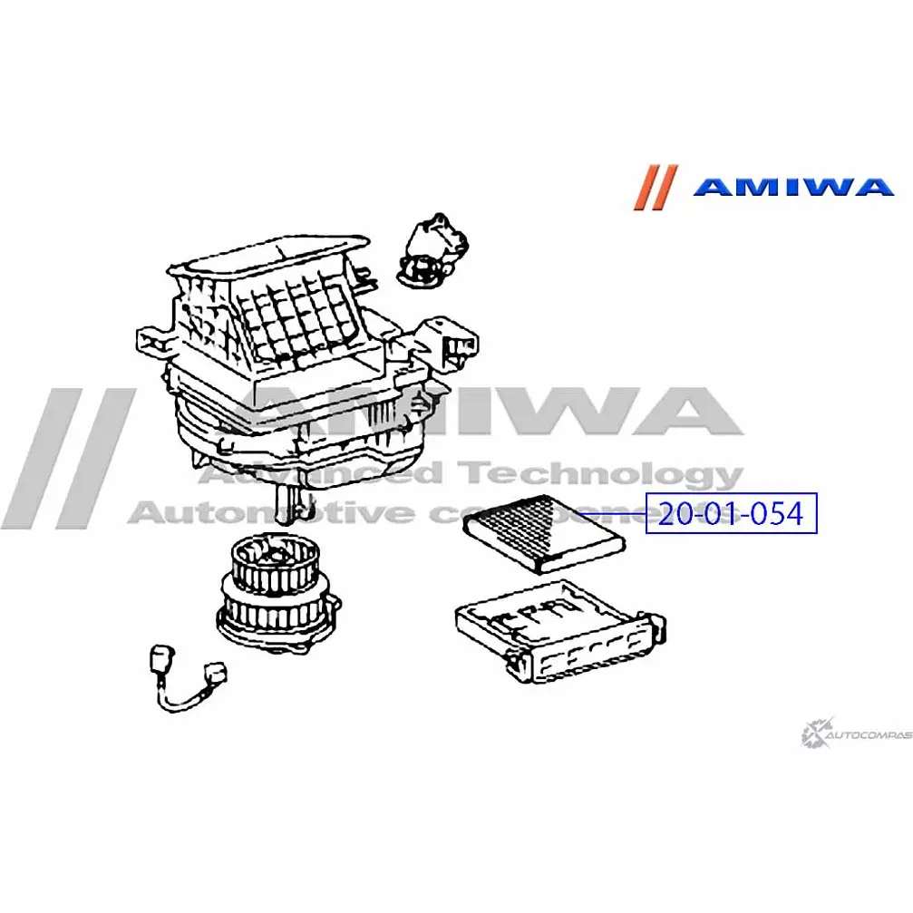 Салонный фильтр microfix AMIWA GEG2 X 1422491457 H5X5Z 20-01-054 изображение 1