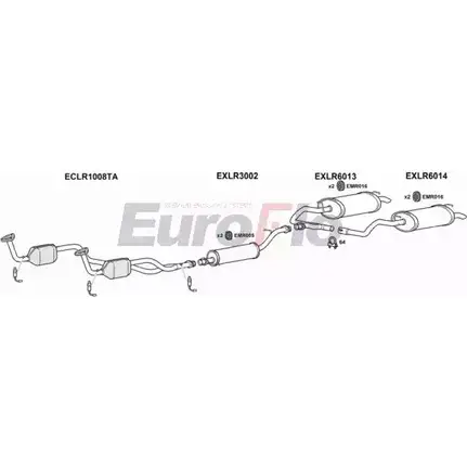 Система выпуска ОГ EUROFLO LRRAN46 3004D 4365218 528V2 D MXS0L изображение 0