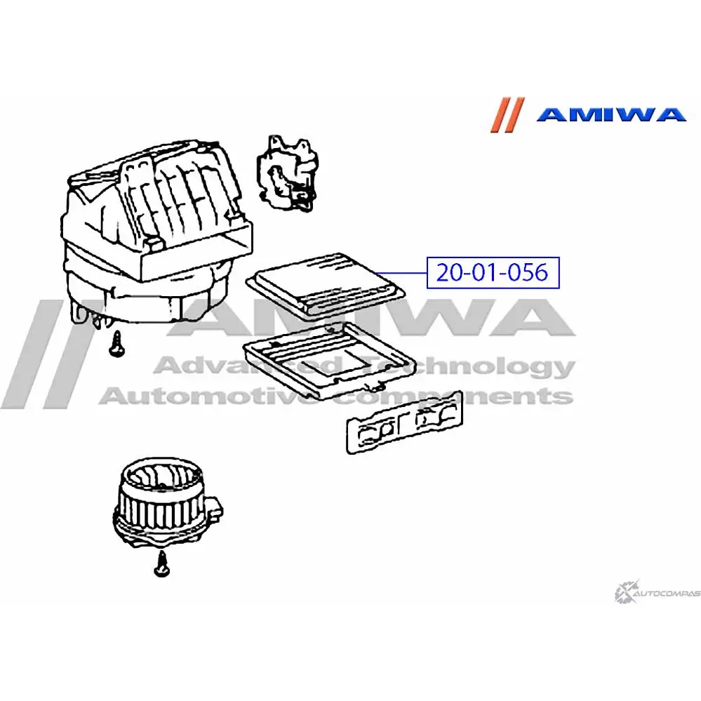 Салонный фильтр microfix AMIWA 1JEUXS 1422491459 20-01-056 IR 7RPA изображение 1