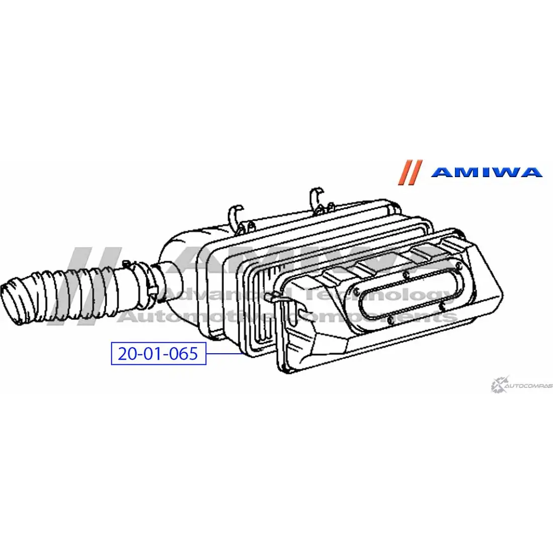 Воздушный фильтр microfix AMIWA AZLR24 20-01-065 1422491344 TXRR R45 изображение 1