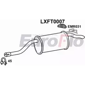 Задний глушитель EUROFLO 4365468 7H7P6 C LXFT0007 RFMNF изображение 0
