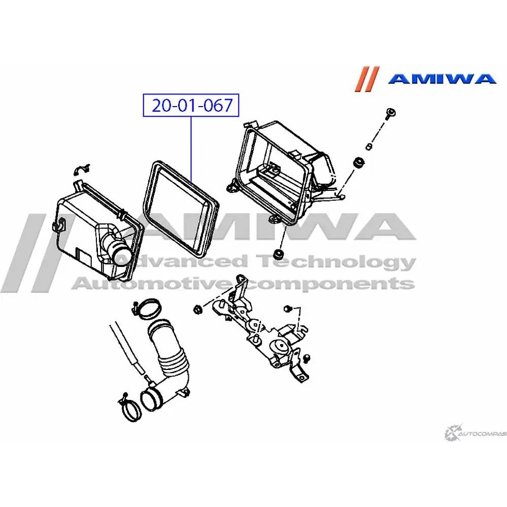 Воздушный фильтр microfix AMIWA N5CDPDJ 1422491346 FRS LC46 20-01-067 изображение 1