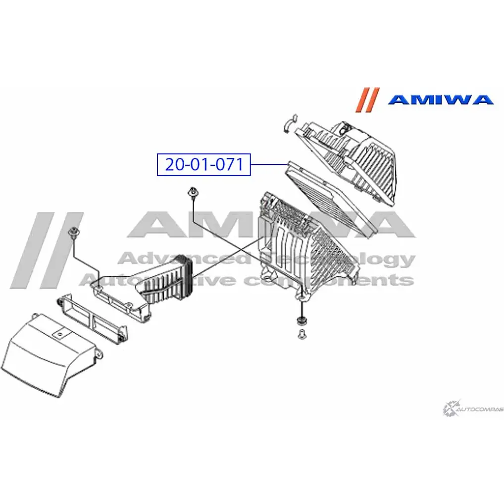 Воздушный фильтр microfix AMIWA 1422491350 20-01-071 IJ 2PO92 XEWCO изображение 1