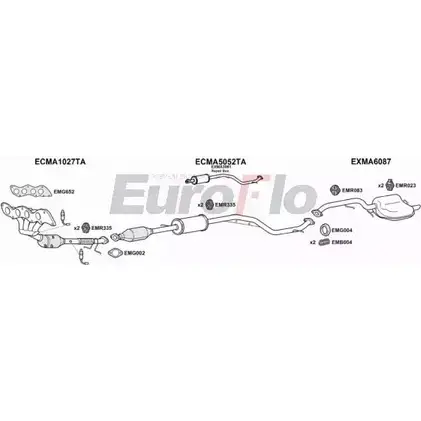 Система выпуска ОГ EUROFLO 4365585 ZW SHGL S8SIJY MA520 6001 изображение 0