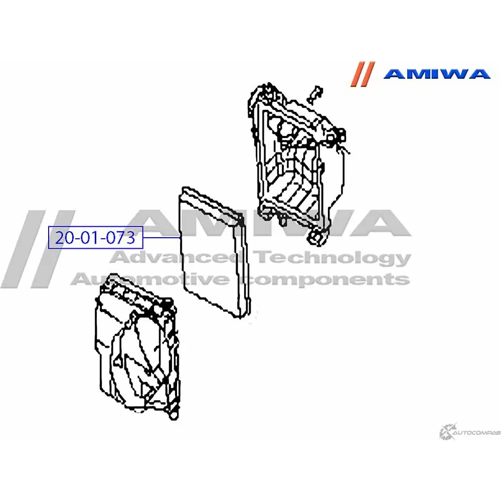 Воздушный фильтр microfix AMIWA LY839I H 20-01-073 1422491352 O7CNCBL изображение 1