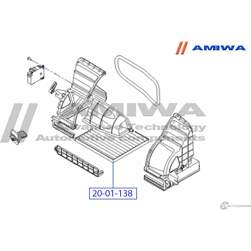 Салонный фильтр microfix AMIWA T 9A0LW 1422491469 R7T4J 20-01-138 изображение 1