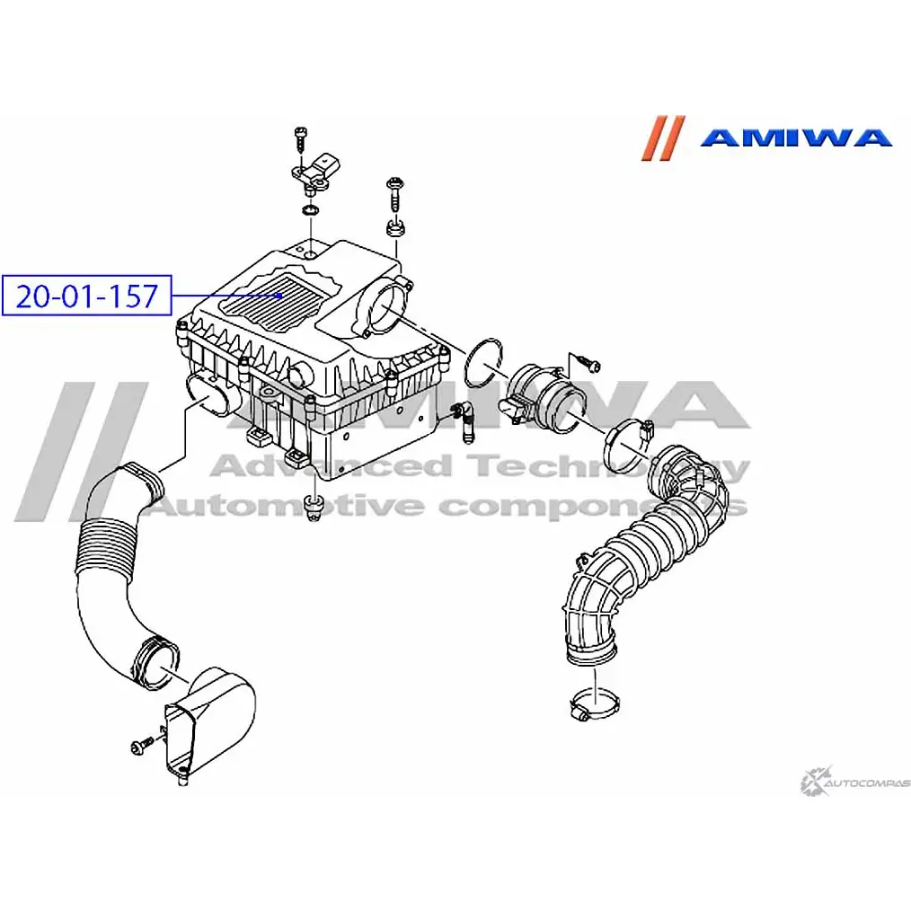Воздушный фильтр microfix AMIWA 5YA7R 1422491380 1 R0S4 20-01-157 изображение 1