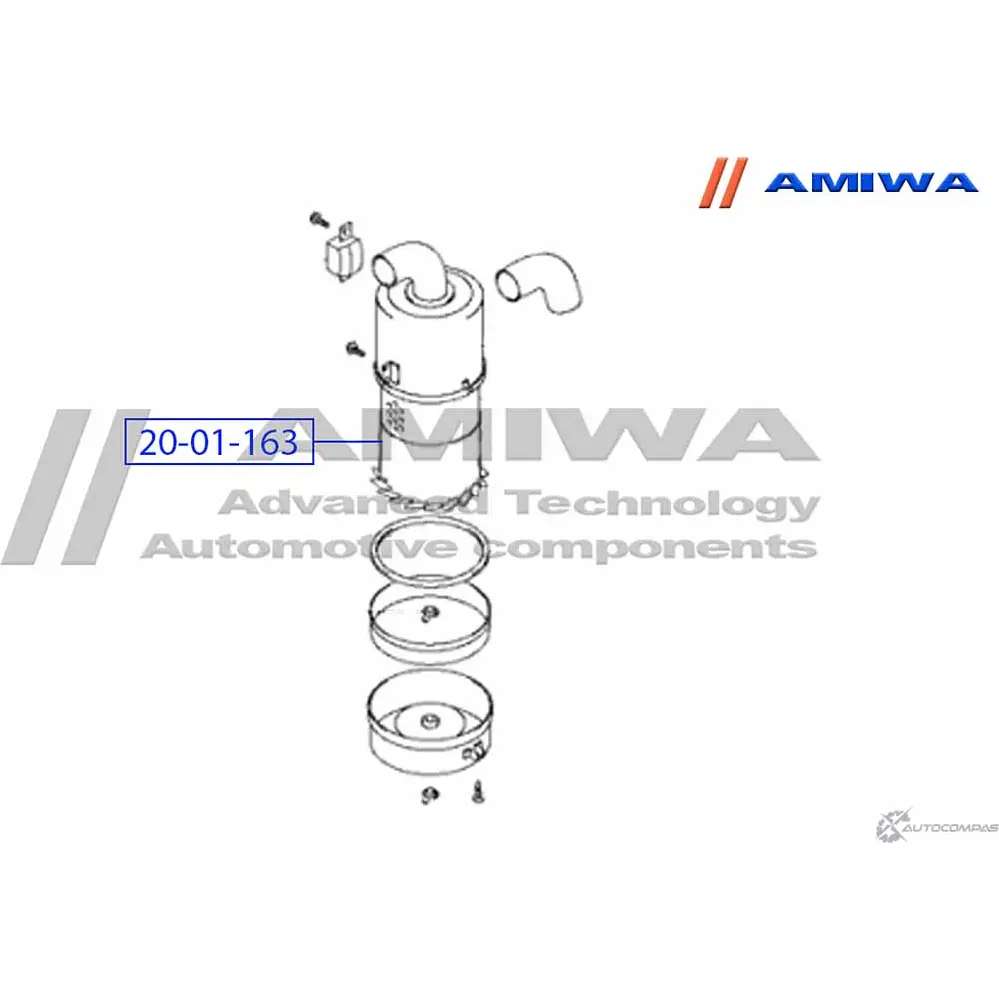 Воздушный фильтр microfix AMIWA 1422491391 DKGM808 CL2Z 4 20-01-163 изображение 1