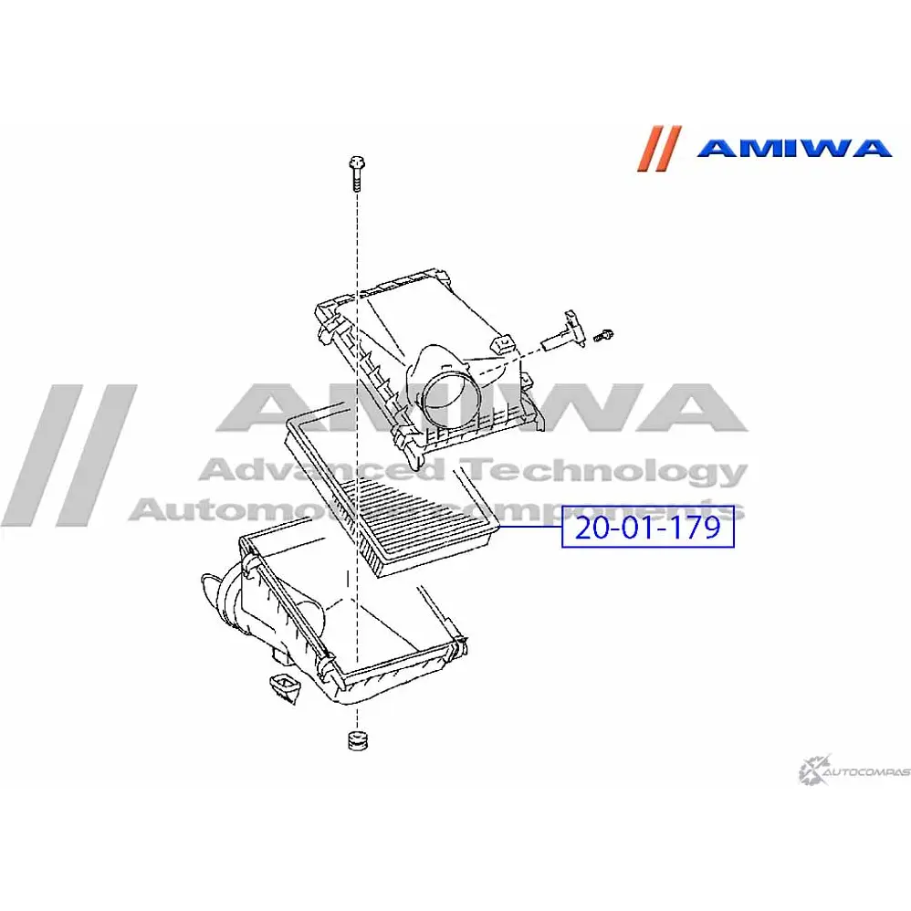 Воздушный фильтр microfix AMIWA 1422491385 20-01-179 UDQ 4DEG GZBWZ изображение 1