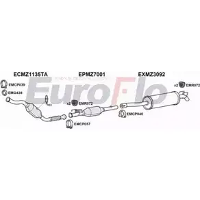 Система выпуска ОГ EUROFLO U0H1X5 V MZSPR21D 7004E01 O56FWT 4366815 изображение 0
