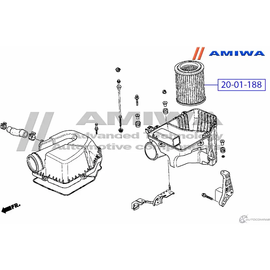 Воздушный фильтр microfix AMIWA TSDCKAM 1422491387 K TYKYGL 20-01-188 изображение 1