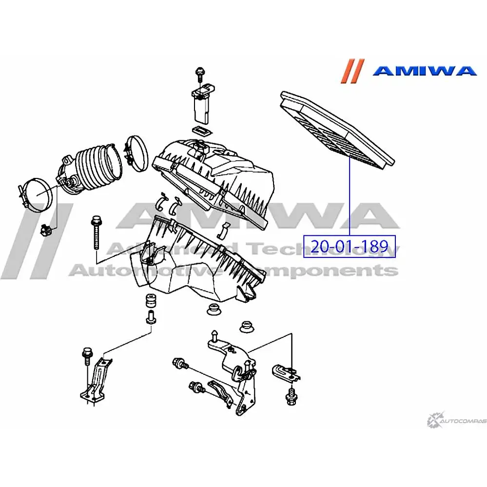 Воздушный фильтр microfix AMIWA 5ZJZAO 20-01-189 ZZNGF B 1422491409 изображение 1