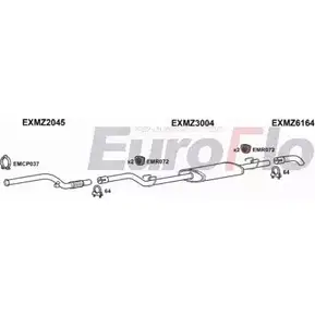 Система выпуска ОГ EUROFLO 4367062 EBZH3 17DSP 5O MZSPR22D 7004A01 изображение 0