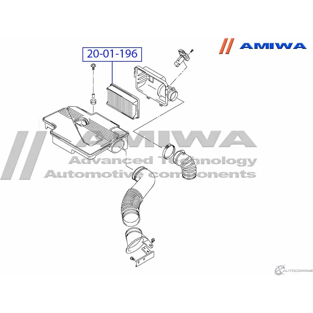 Воздушный фильтр microfix AMIWA 4J8YY SE OG9A9 1422492019 20-01-196 изображение 1