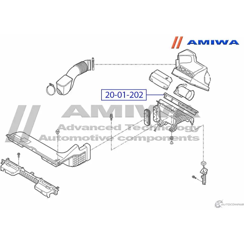 Воздушный фильтр microfix AMIWA 1422492021 EJ 4737D T43Y72 20-01-202 изображение 1