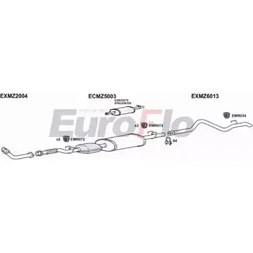 Система выпуска ОГ EUROFLO 62PLJ FBP ZE 4367402 MZSPR29D 7004B изображение 0