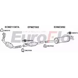 Система выпуска ОГ EUROFLO 55E MMB 8NC0W MZSPR30D 7001C01 4367439 изображение 0