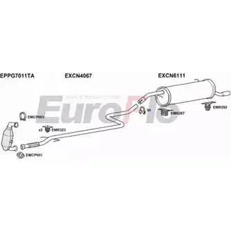 Система выпуска ОГ EUROFLO GY2GD E INU0V 4367886 PG100716D 6001C изображение 0