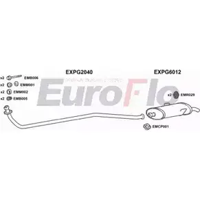 Система выпуска ОГ EUROFLO PG20510 1001C 4367939 V1 01V GA6WX