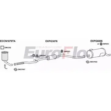 Система выпуска ОГ EUROFLO N5Q9A J K5XXJ 4368015 PG20614 1004C изображение 0