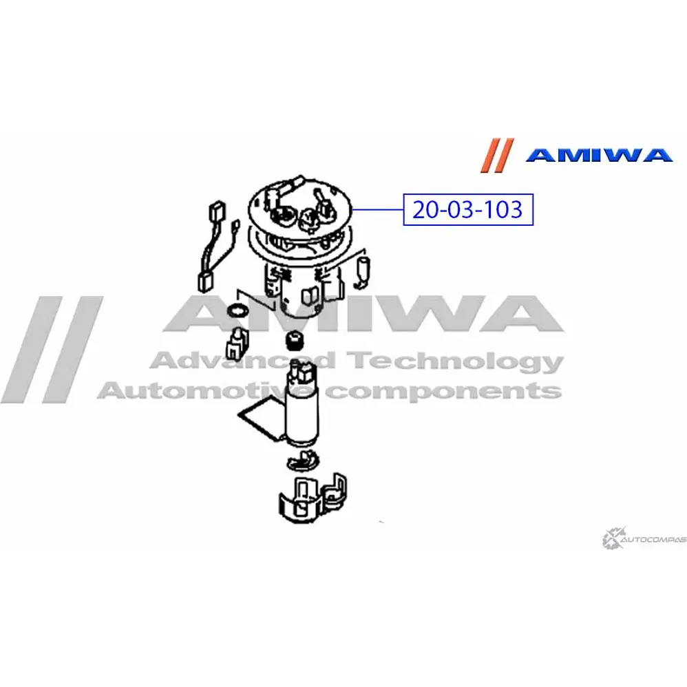 Топливный фильтр microfix AMIWA 1422491513 1IEHK YD F9177OT 20-03-103 изображение 1