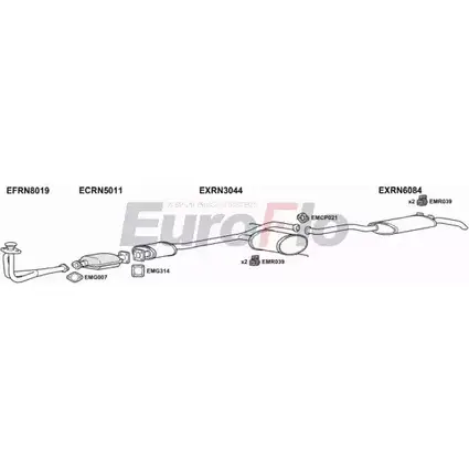 Система выпуска ОГ EUROFLO RN1918 2004C 38SCLB KWVG W 4369106