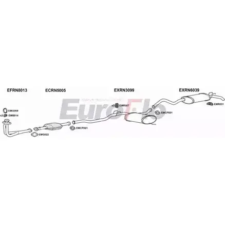Система выпуска ОГ EUROFLO G C85T F0E4ZR RN2117 2004C 4369132