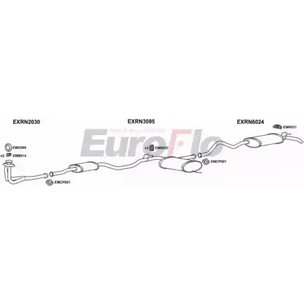 Система выпуска ОГ EUROFLO 7WG6CW 4369135 RN2117 3004C 7PDDW E изображение 0