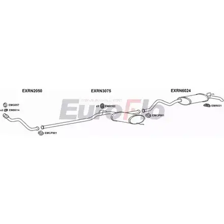 Система выпуска ОГ EUROFLO 8763LT RN2119D 3001 LOYS Q 4369138