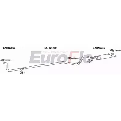Система выпуска ОГ EUROFLO 7PV F7S RN511 1004A 4369201 7B7573C