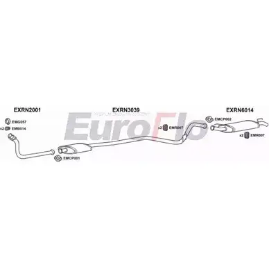 Система выпуска ОГ EUROFLO RN512 1001B 4369208 MYD04 WMX 2B2