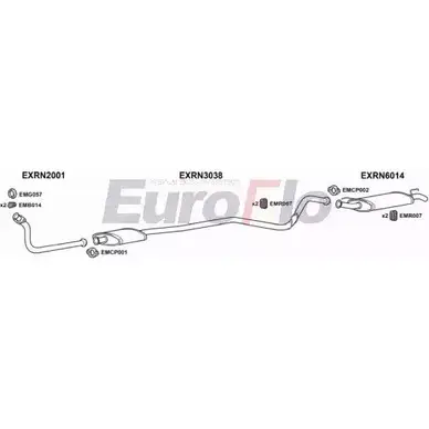 Система выпуска ОГ EUROFLO RN512 7001 0DA CFIH Y6F8WG 4369209 изображение 0