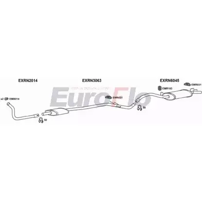 Система выпуска ОГ EUROFLO 54YLXA KZ7 0X5 RN914 2008 4369241 изображение 0