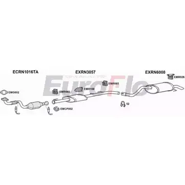 Система выпуска ОГ EUROFLO EMMXW RNCLI12 1018A 4369263 6Z419 8 изображение 0