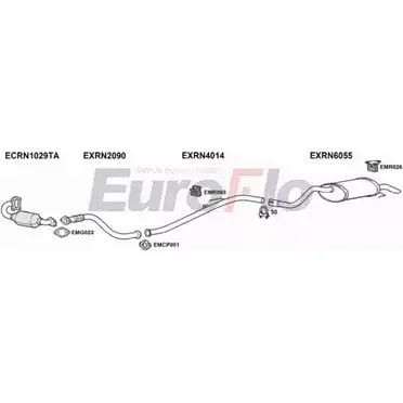 Система выпуска ОГ EUROFLO RNCLI15D 1001 TA07NM1 OK Q8TO 4369294 изображение 0