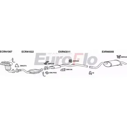Система выпуска ОГ EUROFLO A2HC 3 RNCLI16 1008 DIYOH7 4369319 изображение 0