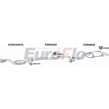 Система выпуска ОГ EUROFLO J9SOSJ 4369341 512OZ B RNCLI19D 1008C изображение 0