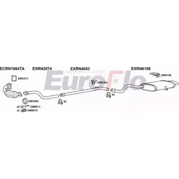 Система выпуска ОГ EUROFLO W498YLR UU8 EO 4369415 RNGRAS15D 6004 изображение 0