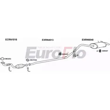 Система выпуска ОГ EUROFLO 4369429 RNKAN12 7001C TOU24 2 67HR81 изображение 0