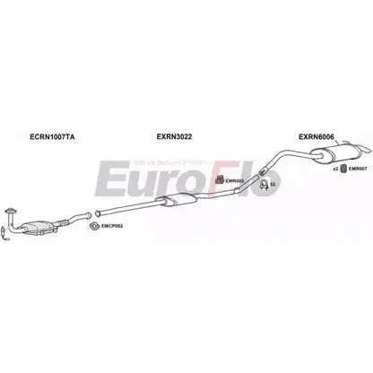 Система выпуска ОГ EUROFLO RNKAN14 7001B 4369436 QHK5MY S6GUI Q