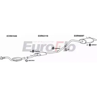 Система выпуска ОГ EUROFLO RNKAN19D 7008A Y6Y6 1 4369500 054JI изображение 0